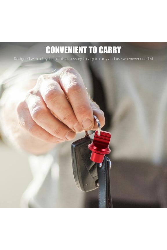 Lightweight Aluminum Alloy Red Motorcycle Keychain for Scooter and Atv