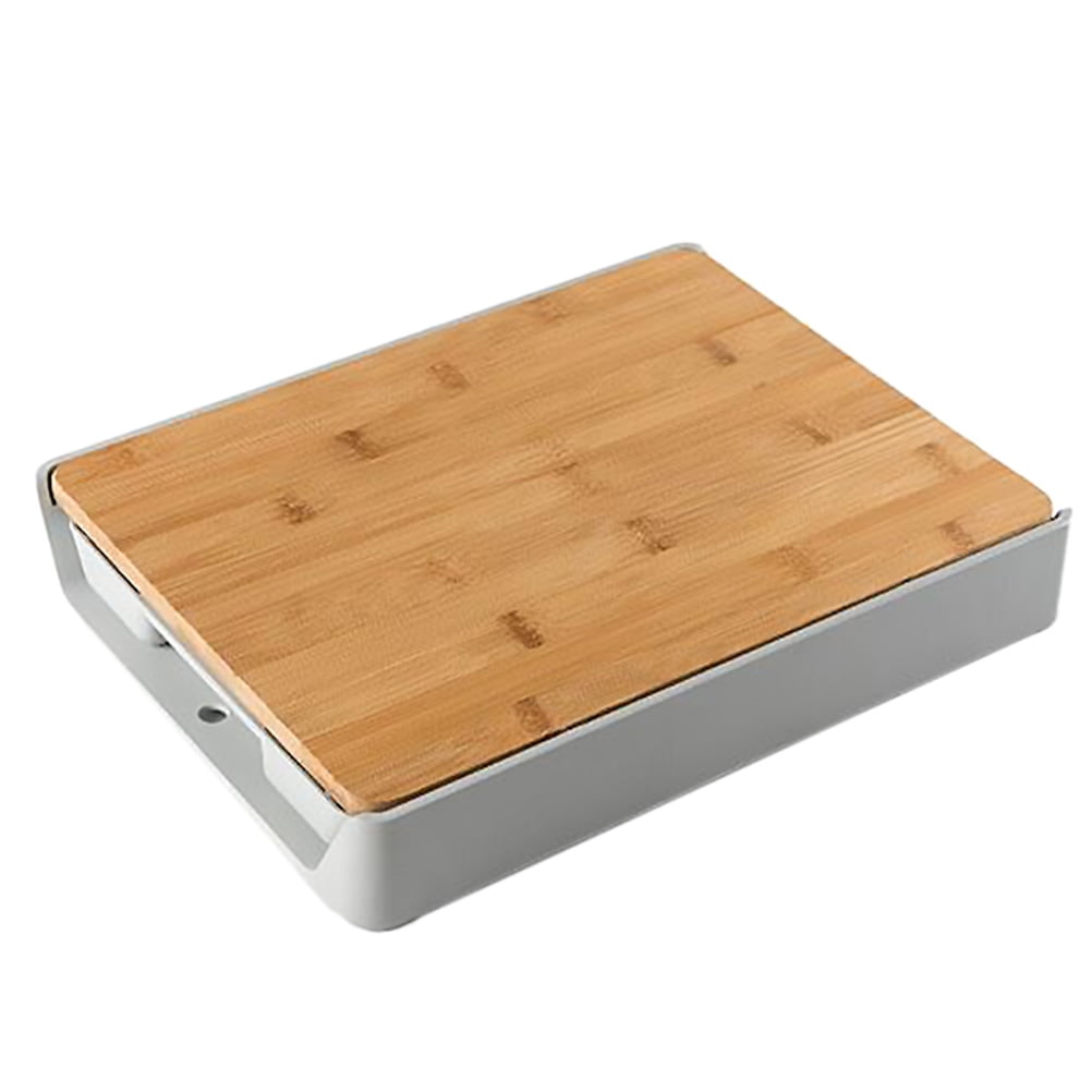 BESTONZON Multifunctional Bamboo Cutting Board Drawer Type Chopping