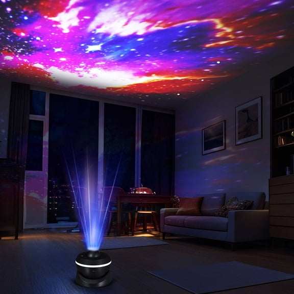 BESTONZON Black Projection Lamp for Room Decoration Versatile Use with Interchangeable Discs
