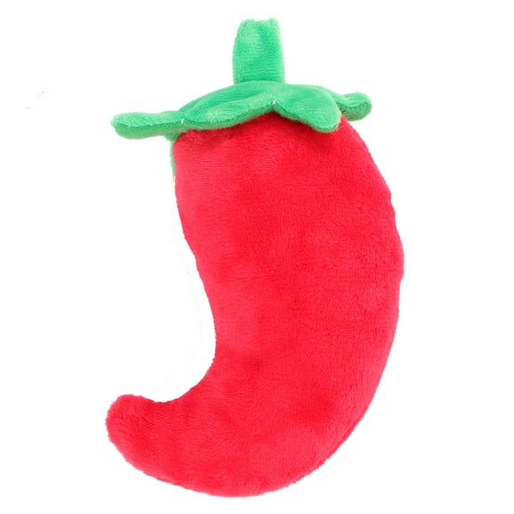 BESTONZON Cute Chili Stuff Plush Dog Toy Red 1Pcs 4.7*2.0*1.2in Indoor Play