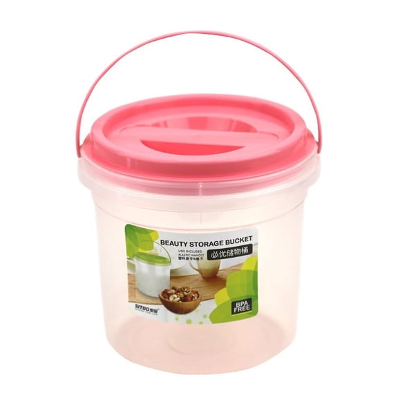 BESTONZON Reusable Plastic Laundry Detergent Holder Lidded Canister Laundry Condensate Beads Bucket(4000ml)