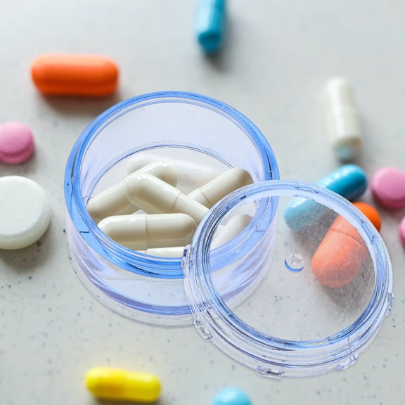 BESTONZON traveling pill case Pill Organizer Container Plastic Blue for Box 1 Set