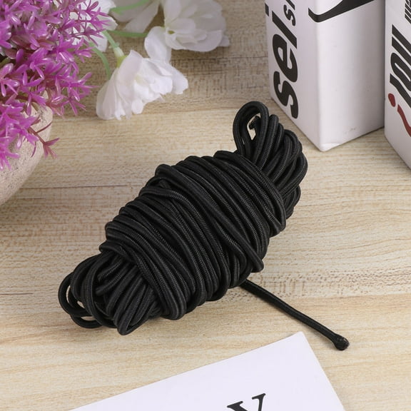 BESTONZON 1Pc Black Elastic Cord Stretch Rope for Garments and Accessories