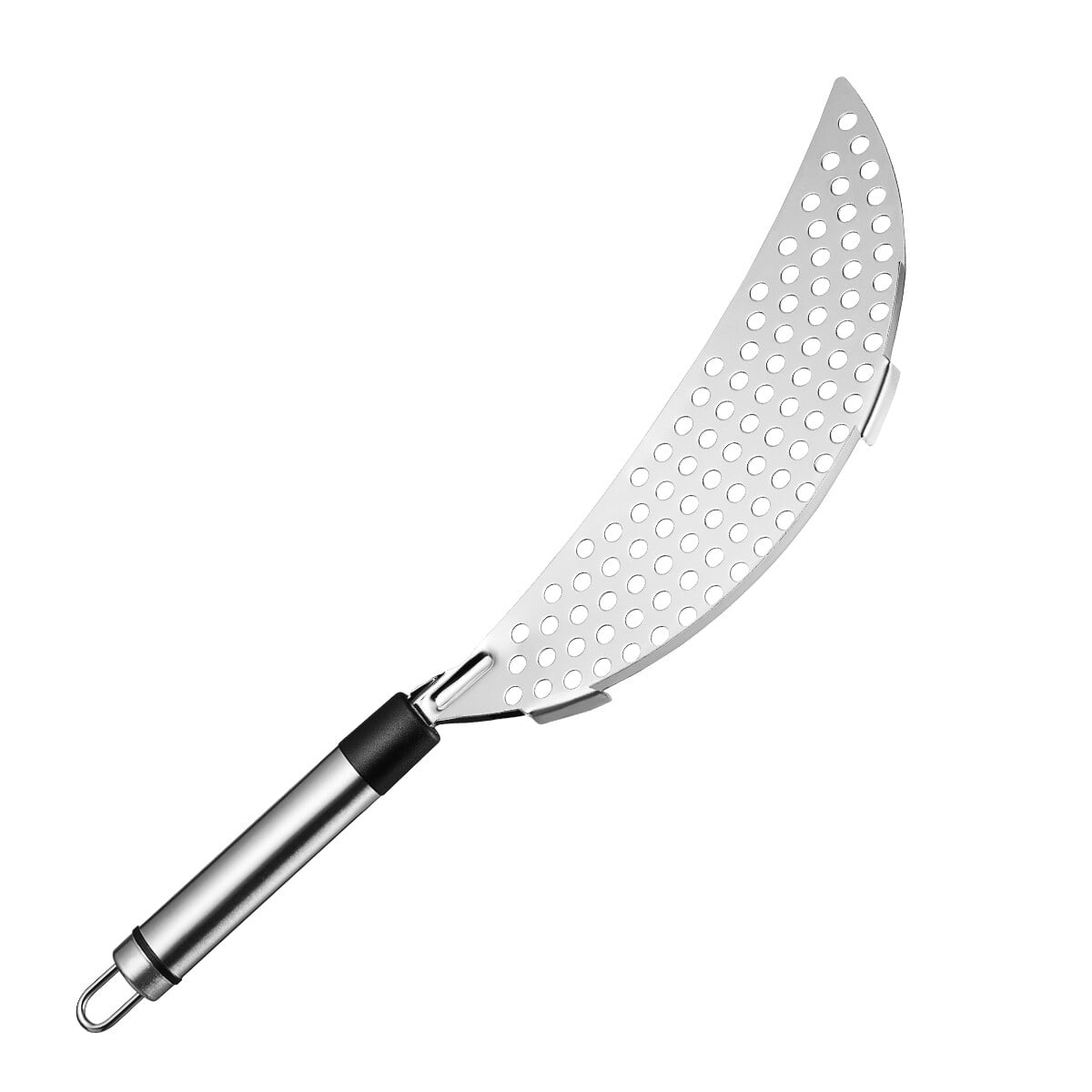 BESTONZON Stainless Steel Crescent Pan Pot Strainer Spaghetti Pasta Fry Drainer Handheld Kitchen Utensil - Walmart.com