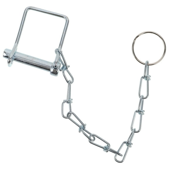BESTONZON Galvanized Trailer Coupler Pin with Chain for Secure Hitch Locking and Towing