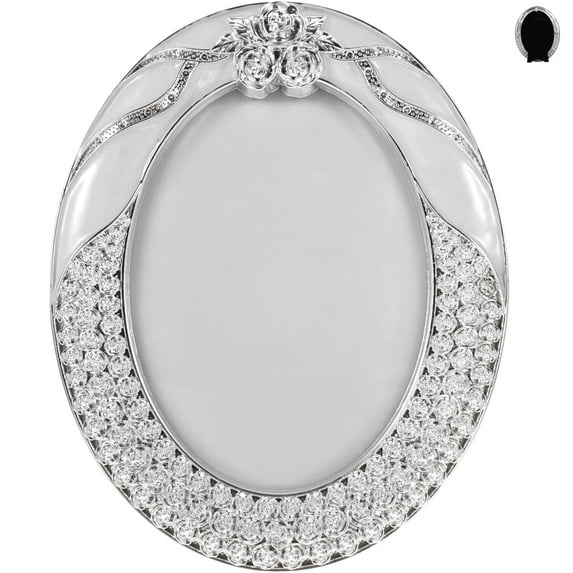 BESTONZON Vintage Oval Photo Frame with Glass Front, Antique Style Tabletop Picture Frame for Home Decoration