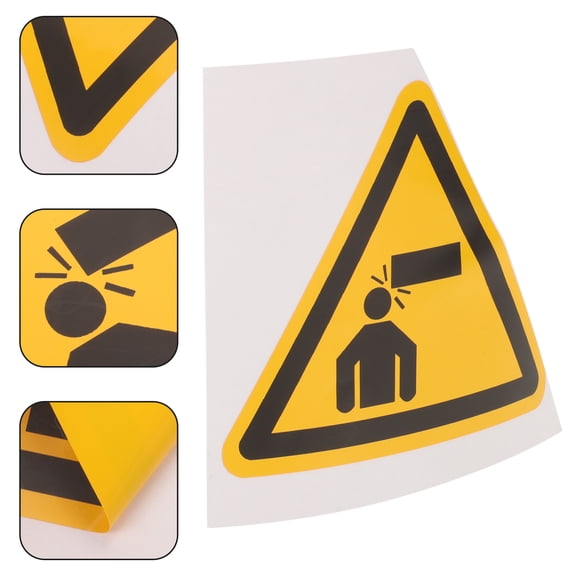 BESTONZON Safety Warning Sticker Watch Your Head Sign Yellow 1Pack