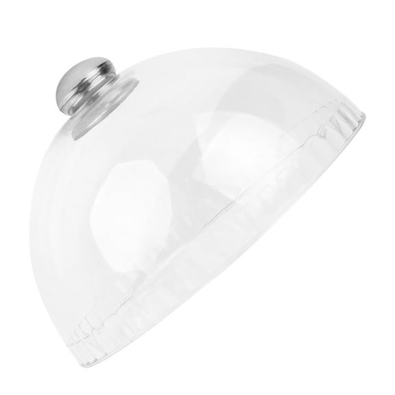 BESTONZON Clear Dome Cover for Food Transparent Plastic White 1Set