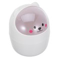 thumbnail image 1 of BESTONZON 1 Pc Cute Tiny Trashcan with Shake Lid White PS for Kitchen and Office, 1 of 1