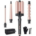 thumbnail interactive-video image 1 of BESTOPE Curling Iron 3 Barrel Hair Waver 4 in 1 Hair Crimper Wand Set with LED Temp Control, 1 inch Ceramic Tourmaline Triple Barrels, Instant Heat Up and Glove & 2 Hair Clips, 1 of 4