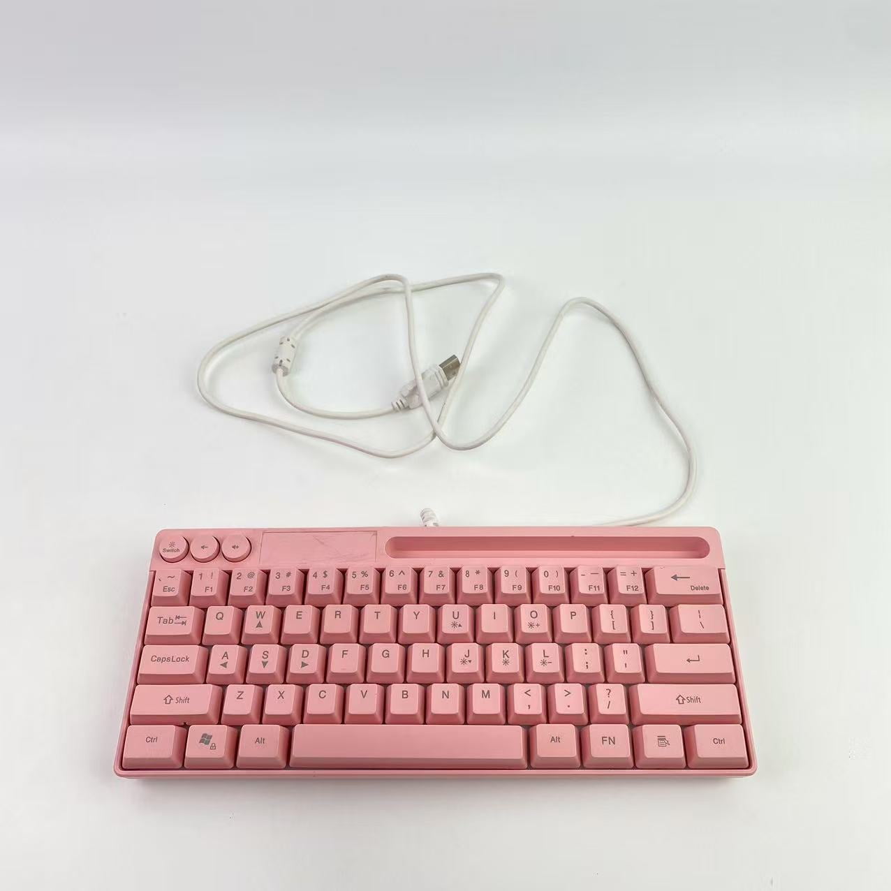 BESTOSS Computer keyboards,78 Keys Wired Keyboard - with Keyboard Cover