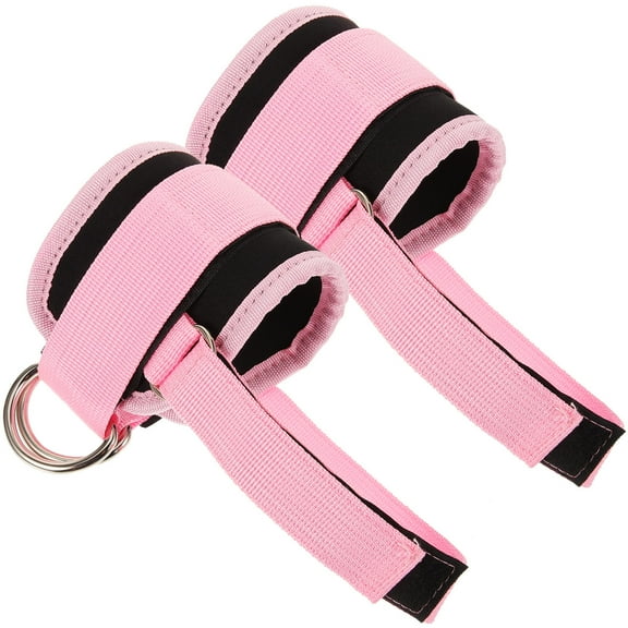 BESTOYARD Leg Strength Training Strap Ankle Strap Pink Polyester 1 Pair