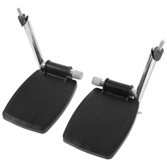 BESTOYARD 1 Pair Wheelchair Foot Rest Extender Elevating Pad Black ABS with Folding Design for Daily Use