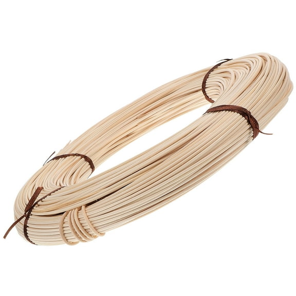 BESTOYARD Flat Rattan Material 1 Roll of Wicker Weave Material for Furniture Repairers Khaki Color