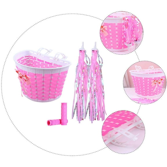BESTOYARD 1 Set Bike Decorations For Kids PE Pink Simple Design Bicycle Accessory For Kids