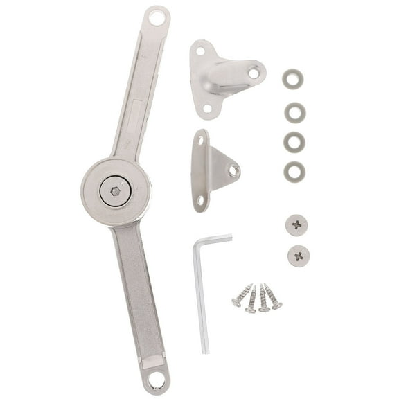 BESTOYARD 1Set Soft Close Cabinet Door Damper Adjustable Plated Silver Zinc Alloy Hinge