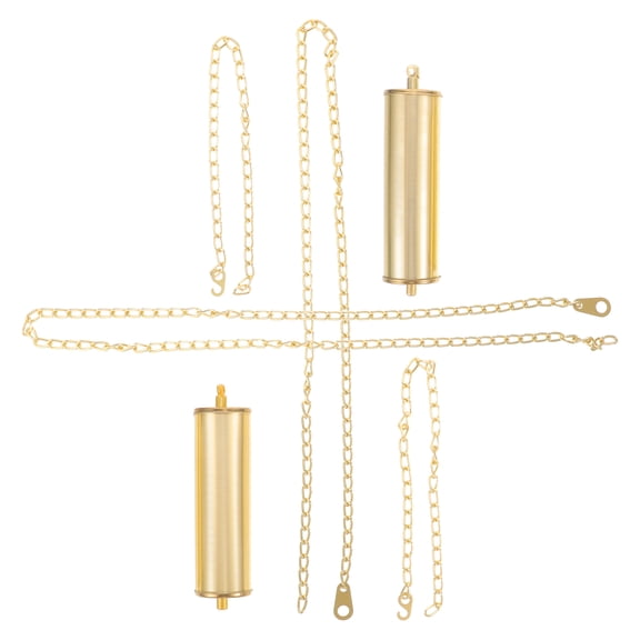 BESTOYARD Stylish Golden Iron Floor Clock Weight Decor for Any Room 1Set
