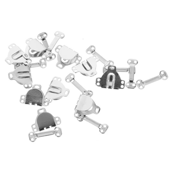 BESTOYARD 10Sets Metal Trouser Fasteners Hook and Bar for Pants and Skirt Sewing Accessories