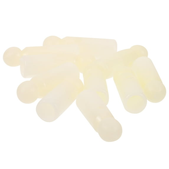 BESTOYARD 10 Pcs Umbrella Tail Beads Replacement Plastic White Simple Design for Umbrella Accessories