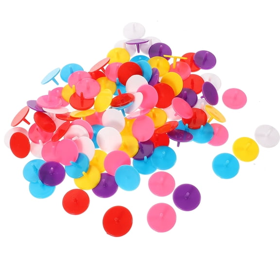 BESTOYARD Low Friction Plastic Golf Ball Markers Assorted Color Durable 100Pcs