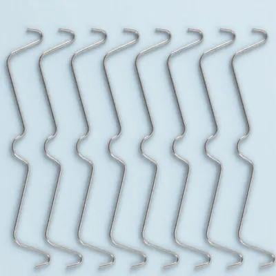 BESTOYARD metal peg hook locks Silver 100Set
