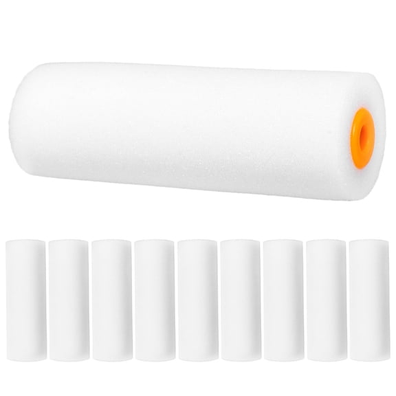 BESTOYARD 10Pcs Paint Roller Sleeves Sponge Covers for Roller Frame Efficient House Painting Tool