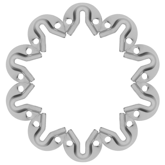 BESTOYARD Sturdy Plated Silver Iron Keyhole Brackets for Wall Picture and Mirror Mounting
