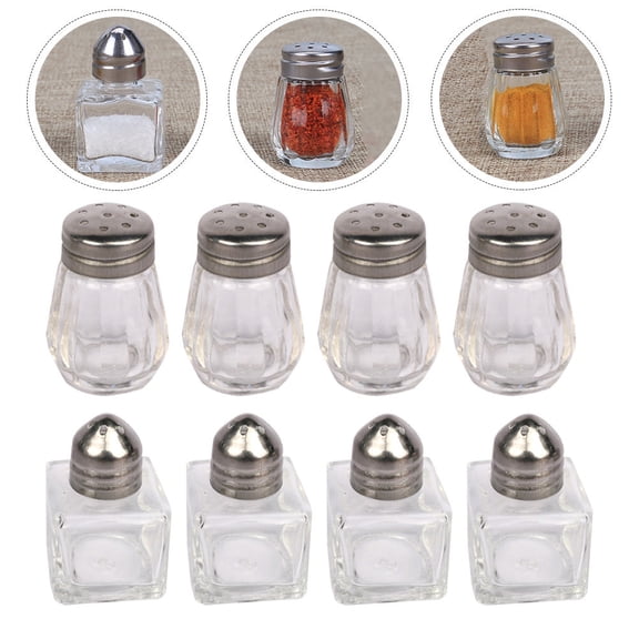BESTOYARD 10Pcs Kitchen Spice Jars Multi Function Seasoning Bottles for Pantry and Table Use