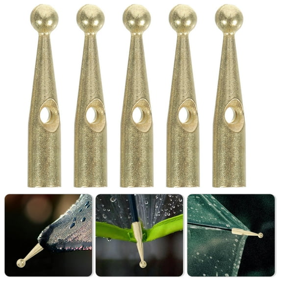 BESTOYARD 10Pcs Umbrella Tips Replacement Metal Parts for Umbrella Repair Accessories