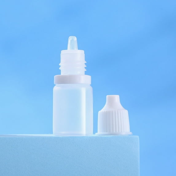 BESTOYARD Plastic Eye Dropper Bottles Transparent Squeeze Top for Travel and Storage 10Pcs