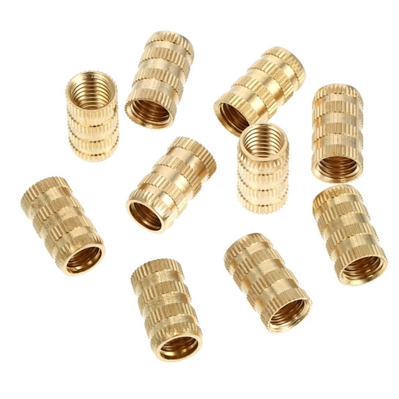 BESTOYARD Female Thread Knurled Nut Premium Brass 3D Printer Accessories 10Pcs