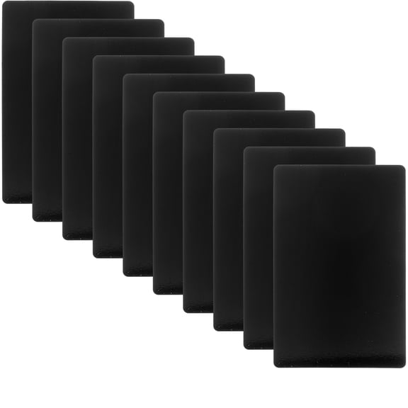 BESTOYARD Metal Name Cards Blank Diy Style 10Pcs