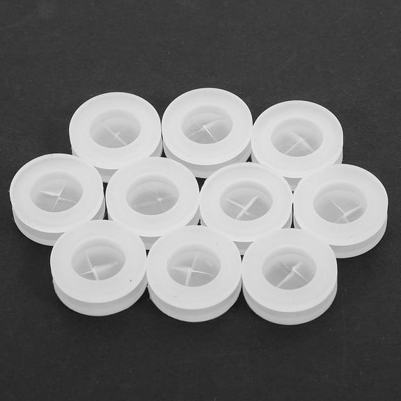 BESTOYARD 10pcs Silicone Straw Stoppers Dustproof Transparent Housewarming Gift Family