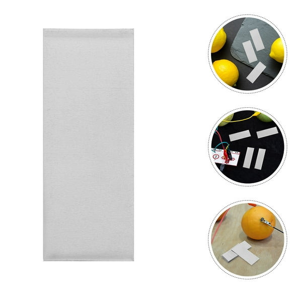 BESTOYARD Silver Pure Zinc Anode Plates for Fruit Batteries and Conductive Experiments 12Pcs