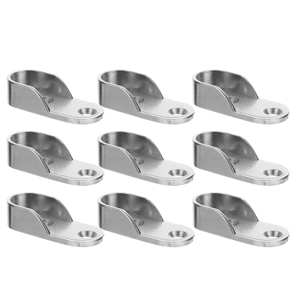 BESTOYARD 12Pcs Iron Wardrobe Closet Pole Holder Rust Resistant Heavy Duty Rod Bracket