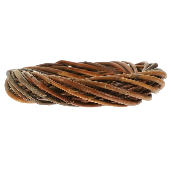 BESTOYARD Willow Wreath Wicker DIY Material Brown 1Set