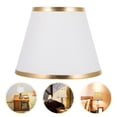 thumbnail image 1 of BESTOYARD 1Pc Decorative Cloth Lamp Shade White Light Cover for Floor and Wall Lamps, 1 of 5