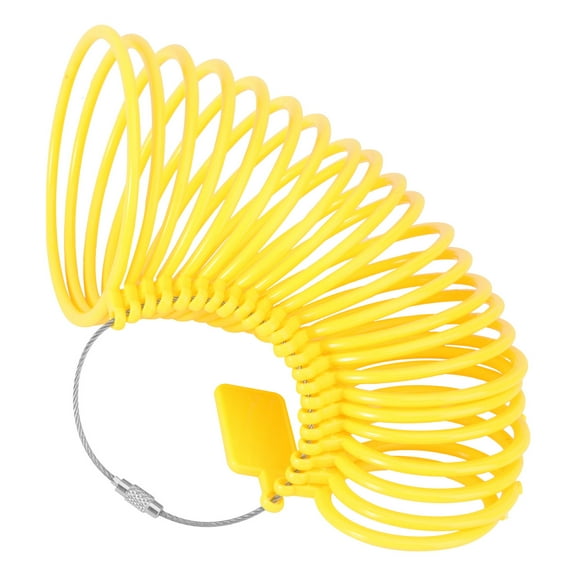BESTOYARD Bangle Measurement Tool Plastic Measuring Ring Tools Yellow 1Pc