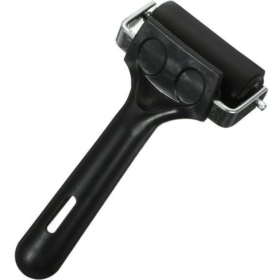 BESTOYARD Ink Roller Rubber Roller Black Metal 1Pack