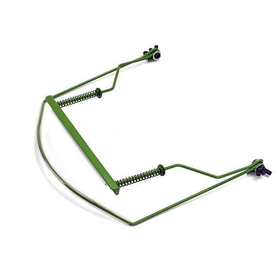 BESTOYARD Green Stainless Steel Harmonica Holder Neck for 10 Holes Harmonica with Adjustable Wing Nuts