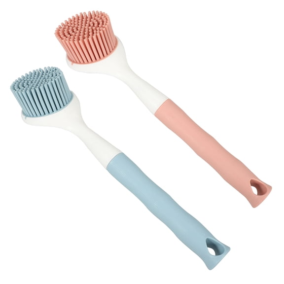 BESTOYARD 2Pcs Pot Scrubber Brush Nonstick Dish Cleaning Brush Lightweight and Practical