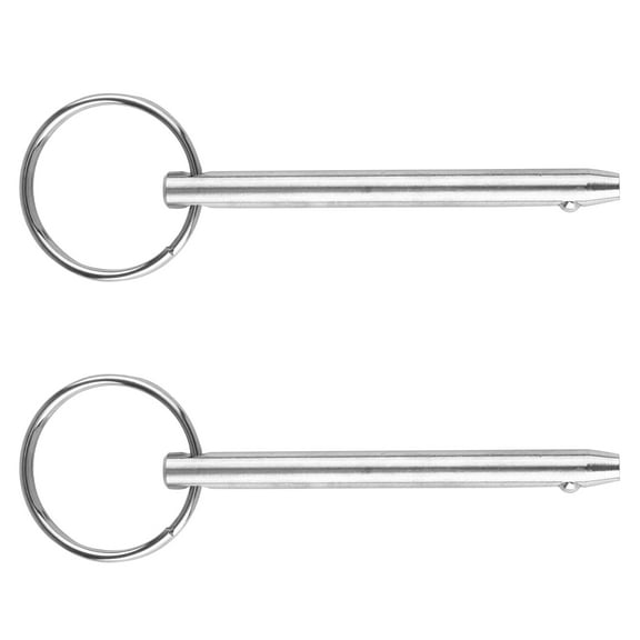 BESTOYARD 2 Pcs Quick Release Fasteners Boat Locking Pin Stainless Steel Marine Parts Silver