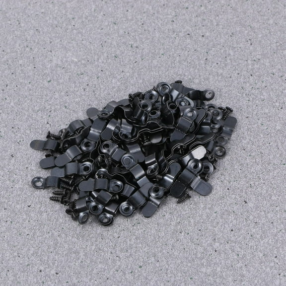 BESTOYARD Wall Mounting Picture Frame Fasteners Arch Shape Back Plates Metal 200pcs