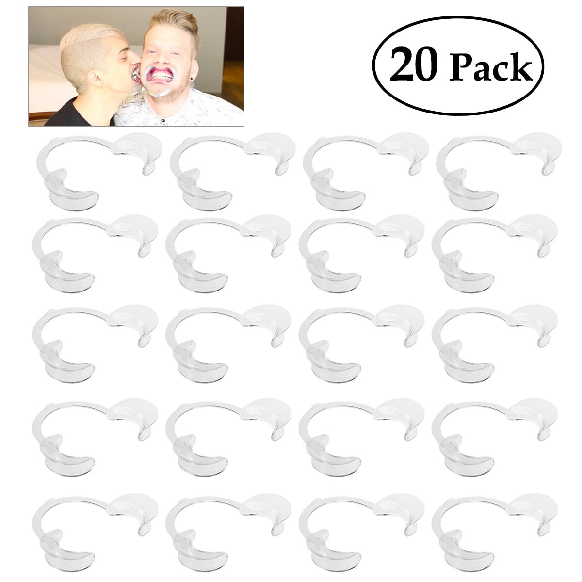 BESTOYARD 20PCS Mouth Opener Prop for Watch Ya Mouth Game & Speak Out