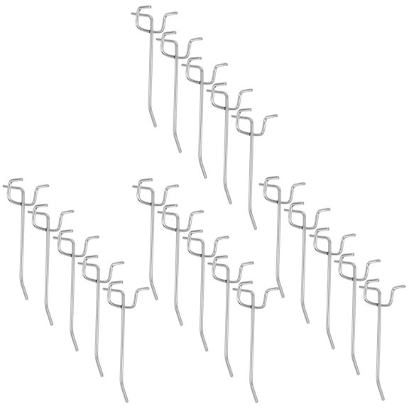 BESTOYARD Peg J Hooks Iron Silver 20pcs