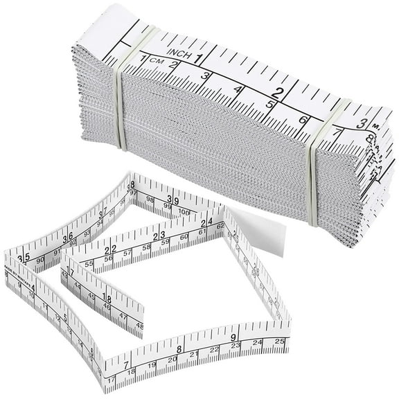BESTOYARD 25Pcs Disposable Paper Measuring Tape Soft Material for Body and Wound Measurement