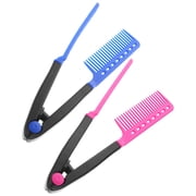BESTOYARD V Shaped Hair Styling Comb Hair Combs Plastic Scalp Care Women Blow Drying 2Pcs