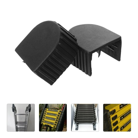 BESTOYARD 2Pcs Black Ladder Plastic End Caps Thickened Ladder Topper Caps for Safety and Stability