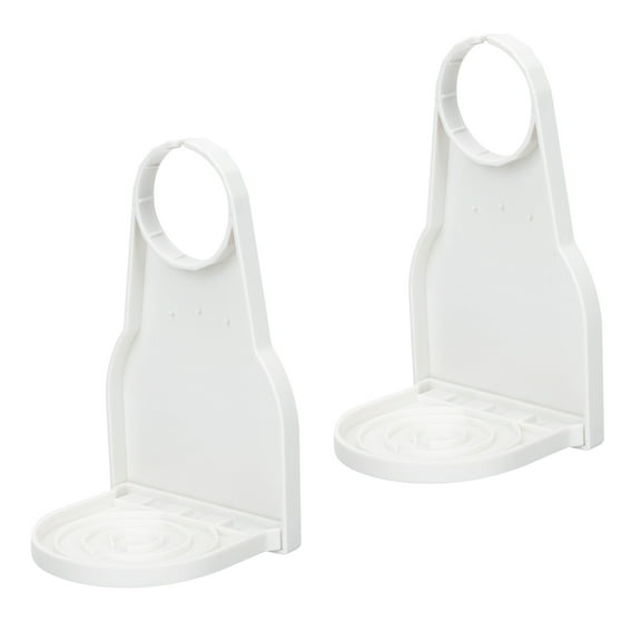 BESTOYARD 2Pcs White Plastic Laundry Cup Holders Fabric Softener Drip Catch Trays for Home