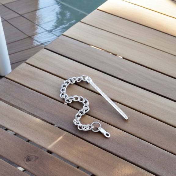 BESTOYARD 2Pack Umbrella Pin Chain for Patio Umbrella Accessories Steel Easy Installation